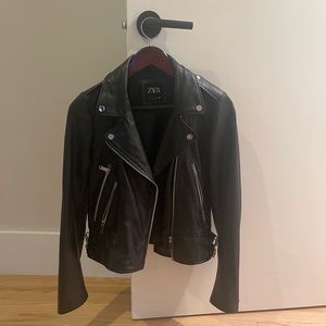 Zara Genuine Leather Jacket